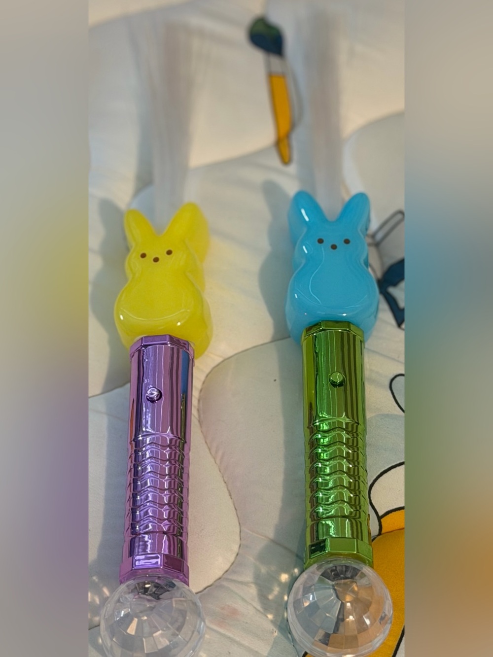 Peeps Bunny Light Up Fiber Optic Stick Bundle